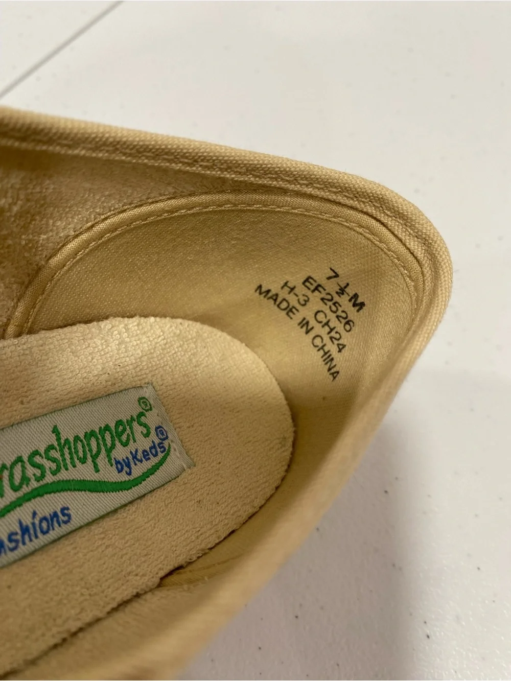 Grasshoppers by Keds Cushions Beige Canvas Lace-Up Espadrilles 7.5